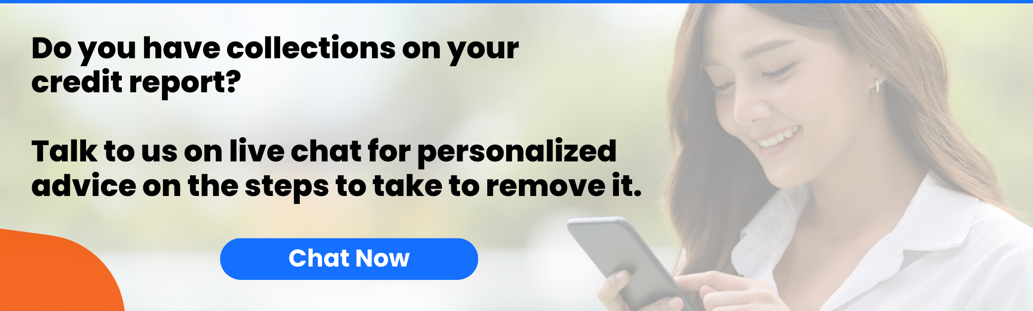 woman smiling and chatting with a credit counsellor on her phone