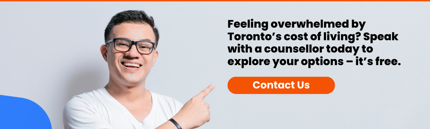 man wearing glasses pointing at Contact Us button
