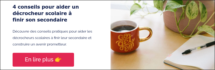 4 conseils pour aider un décrocheur scolaire à finir son secondaire &nbsp; Découvre des conseils pratiques pour aider les décrocheurs scolaires à finir leur secondaire et construire un avenir prometteur. &nbsp;